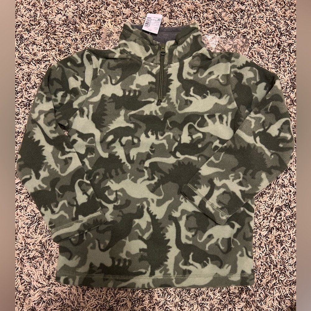 Camo Dino fleece 5T